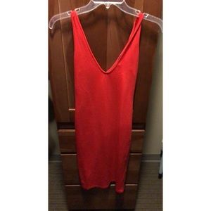 Forever 21 bodycon dress.Size small. Red/tomato color